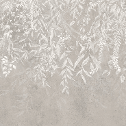 Papier peint design végétal moderne beige - Muralconcept