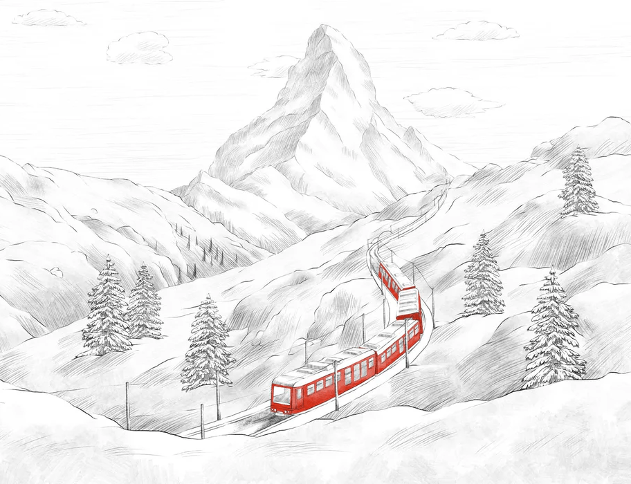 Papier peint panoramique Mont Cervin