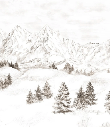 Tapete Bergmassiv der Alpen