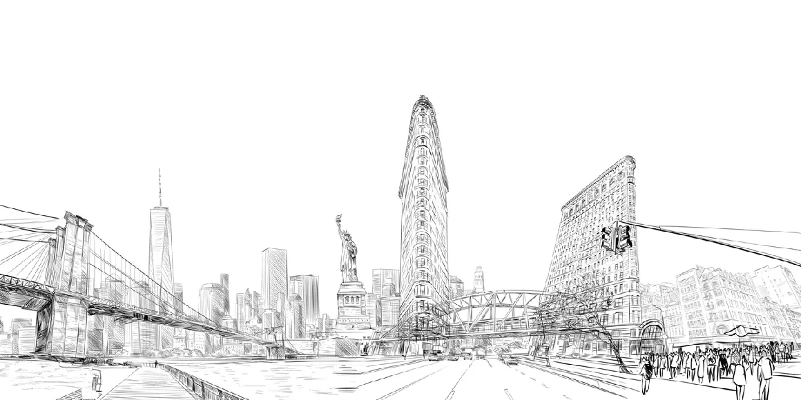 Papier peint architecture New York - Muralconcept