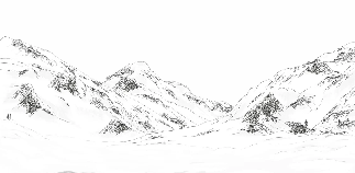 Papier peint val Isère noir et blanc