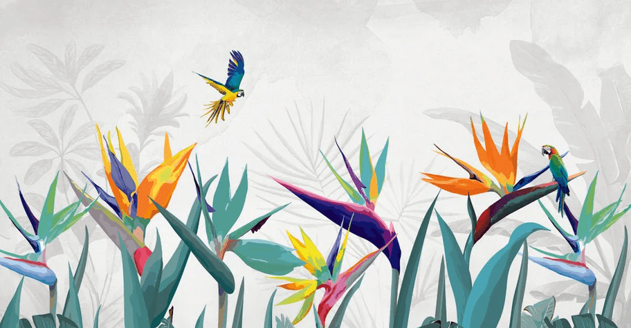 Papier peint panoramique exotique balata