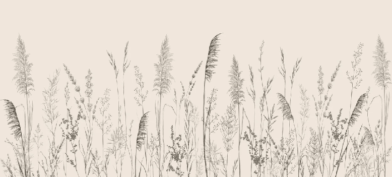 Papier peint panoramique prairie sauvage - Muralconcept