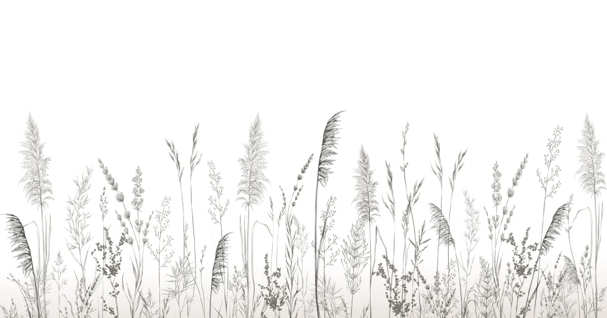 Papier peint poétique pampa