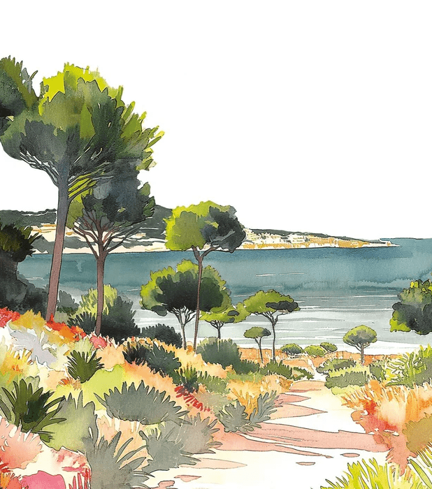 Carta da parati panoramica aria estiva