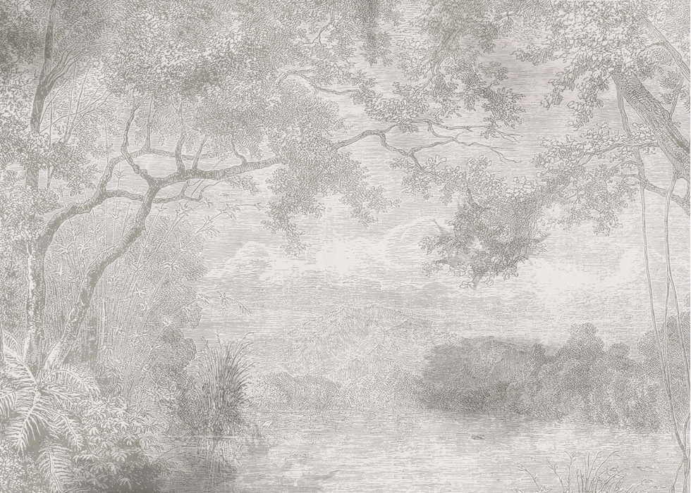 Papier peint panoramique paysage de campagne, XXL, tendance