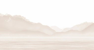 Papier peint Annecy et son lac paisible beige