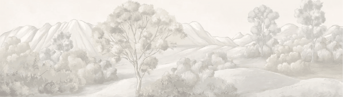 Papier peint paysage poétique sépia - Muralconcept