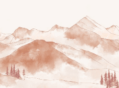 Papier peint montagne chaine des Aravis - Muralconcept