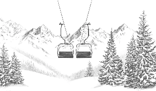 Papier peint immersion Alpine - Muralconcept