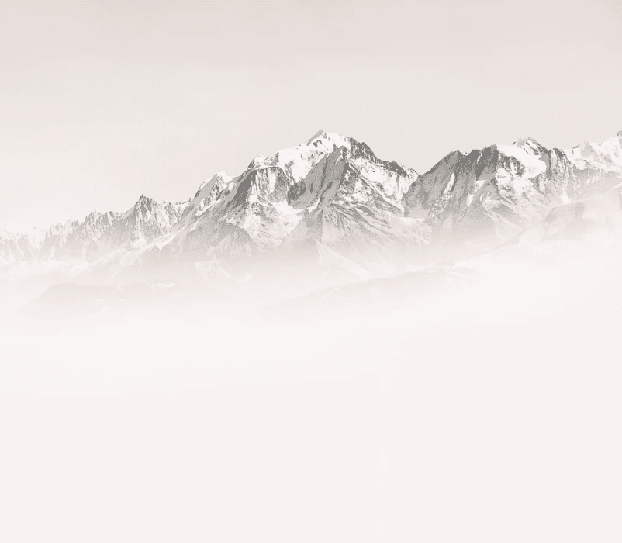 Papier peint matin brumeux Mont Blanc - Muralconcept