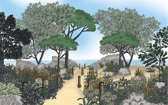 Papier peint paysage France bord de mer