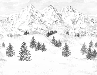 Carta da parati Aiguilles d'Arves