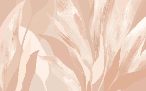 Papier peint étoffe florale nude - Muralconcept