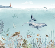 Papier peint panoramique vie marine - Muralconcept