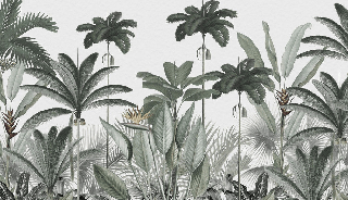 Papier peint panoramique jungle tree