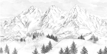 Chamonix mountain wallpaper - Muralconcept