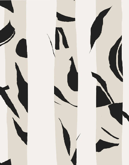 Papier peint rayure bichrome