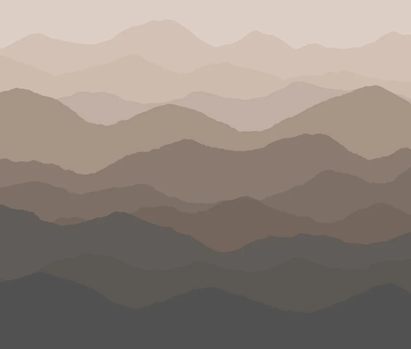 Papier peint salle de bain dunes terracotta - Muralconcept