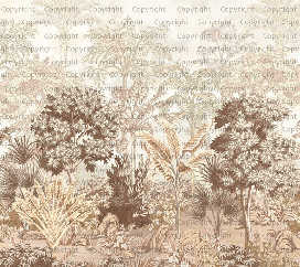 Papier peint jungle lumineuse