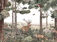 Papier peint bébé sentier sauvage - Muralconcept