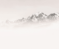 Misty morning wallpaper Mont Blanc - Muralconcept