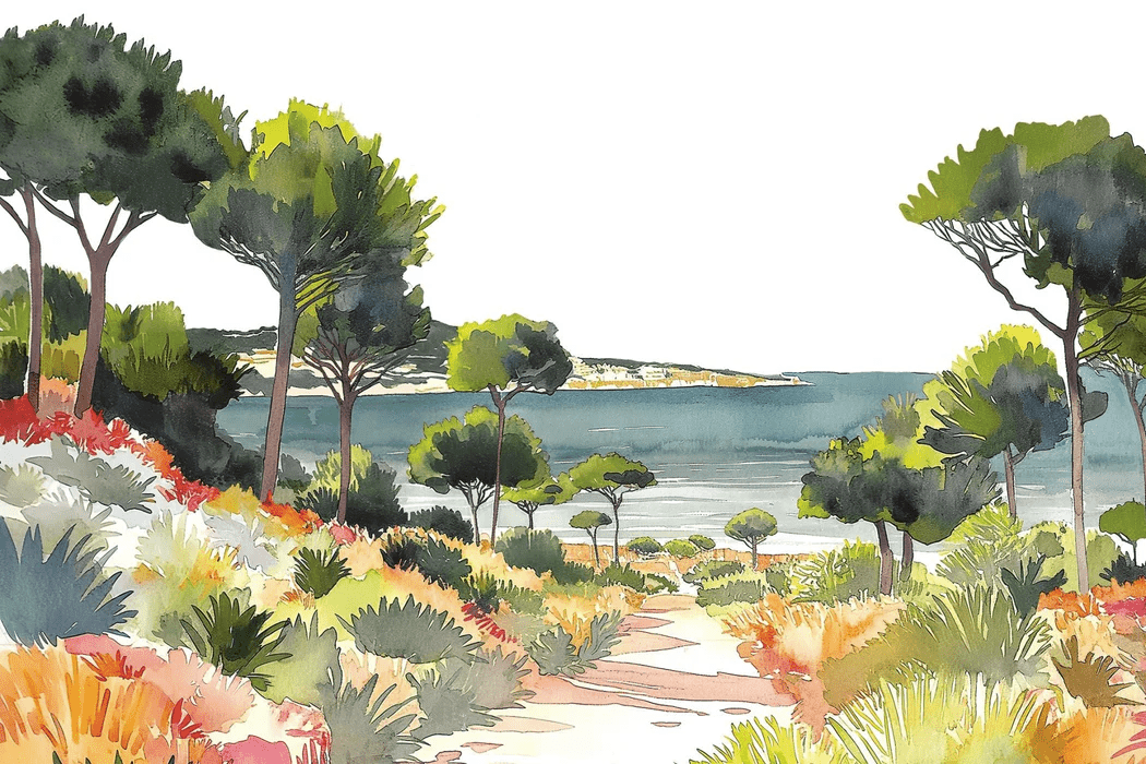 Carta da parati panoramica aria estiva