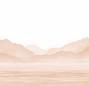 Papier peint Annecy et son lac paisible terracotta - Muralconcept