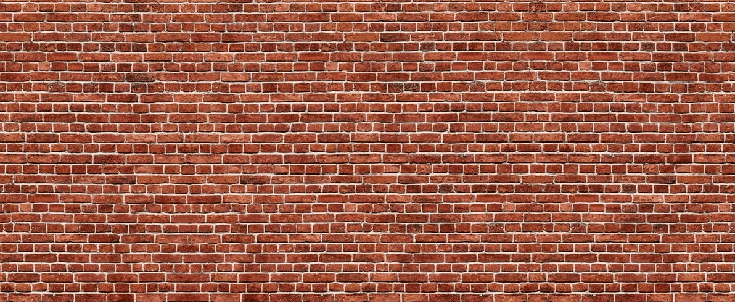 Papier peint restaurant brique rouge