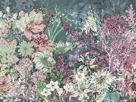 Papier peint panoramique flower dream, XXL, tendance