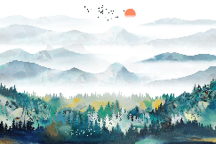 Carta da parati Mountain & Scandinave