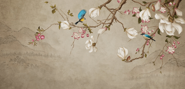 Papier peint Romantique bird - Muralconcept