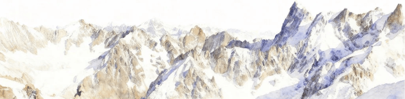 Papier peint alpinisme la cordée - Vallée blanche - Muralconcept