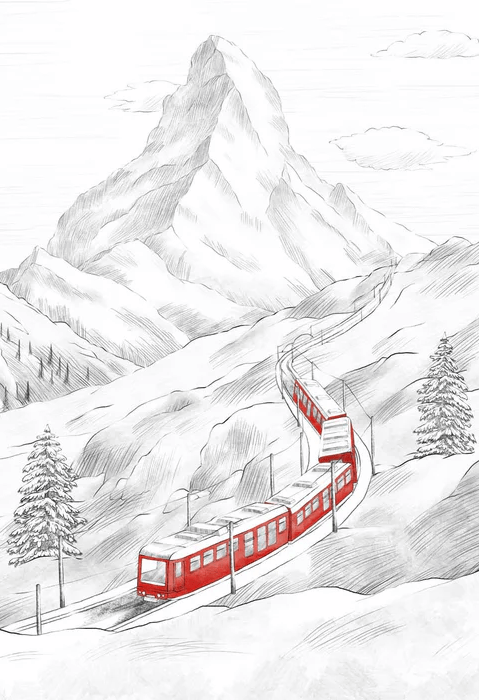 Papier peint panoramique Mont Cervin