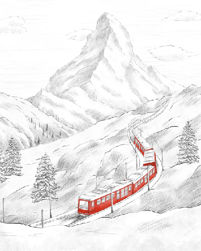 Papier peint panoramique Mont Cervin