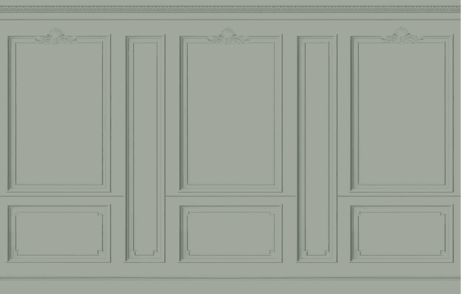 Papier peint Haussmann Vert de gris - Muralconcept