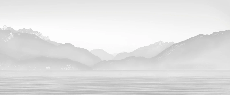 Carta da parati Annecy e il suo tranquillo lago in bianco e nero