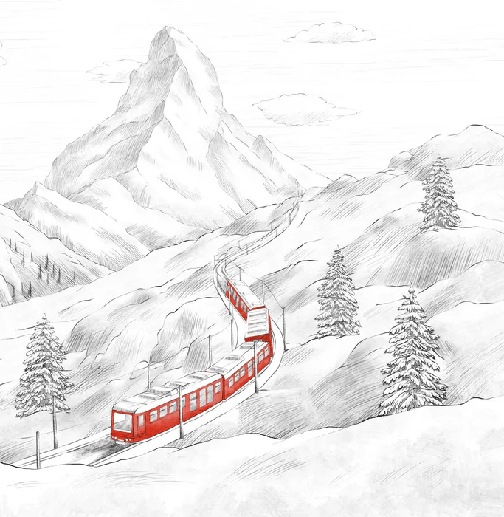 Papier peint panoramique Mont Cervin