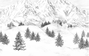 Papier peint montagne sommets de Chamonix