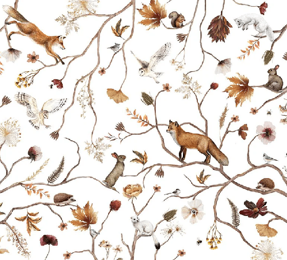 Papier peint enfant forêt aventure, XXL, tendance