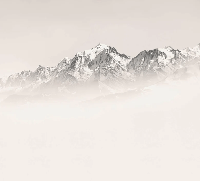 Papier peint Mont Blanc dans la brume sépia, XXL, tendance