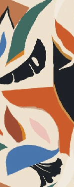 Papier peint contemporain végétal