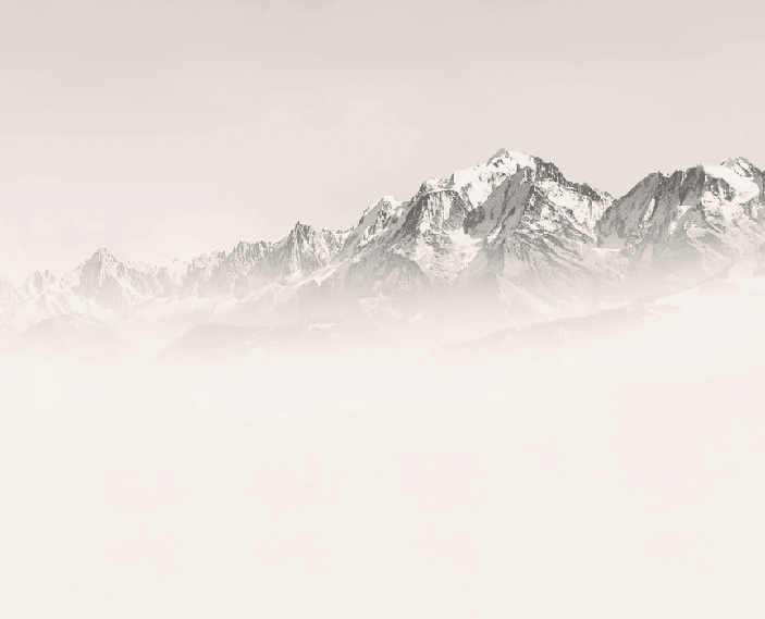 Papier peint Mont Blanc dans la brume sépia - Muralconcept