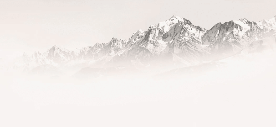 Papier peint matin brumeux Mont Blanc - Muralconcept