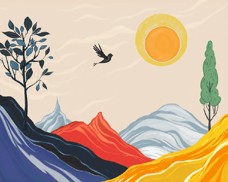 Papier peint panoramique zen color - Muralconcept