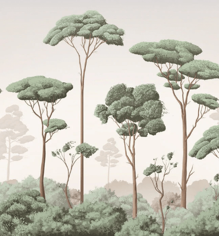 Papier peint brise légère pinède, XXL, tendance