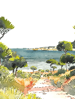 Carta da parati panoramica aria estiva