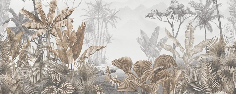 Tapete Trend Tropical Sepia