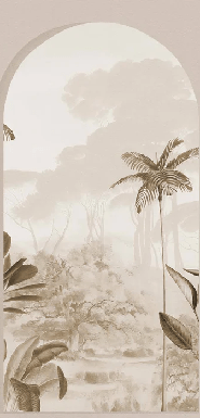 Papier peint arches luxuriantes sépia, XXL, tendance