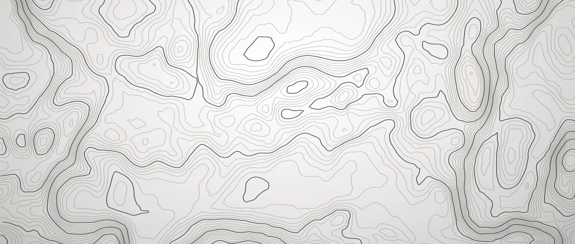 Papier peint ligne topographique - Noir et blanc - Muralconcept